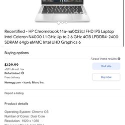 HP ChromeBook 