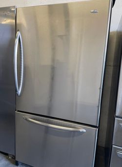 Amana Bottom Freezer Stainless Steel Refrigerator Fridge
