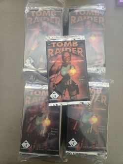 Tomb raider TCG trading cards 80 sealed packs