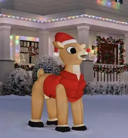 NEW Christmas Rudolph the Red-Nosed Reindeer Airblown Inflatable