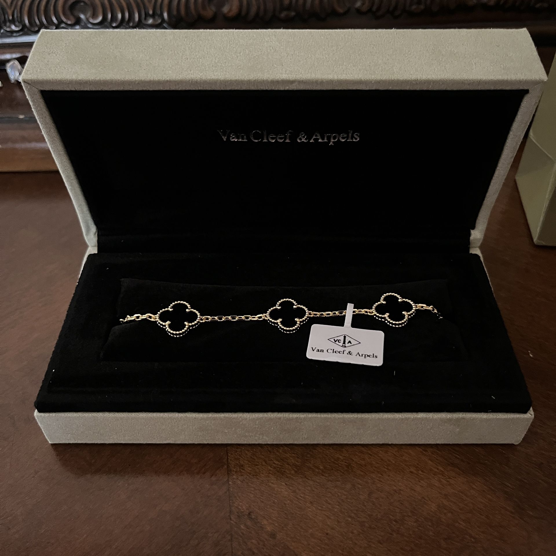 Van Cleef & Arpels Black Charm Bracelet