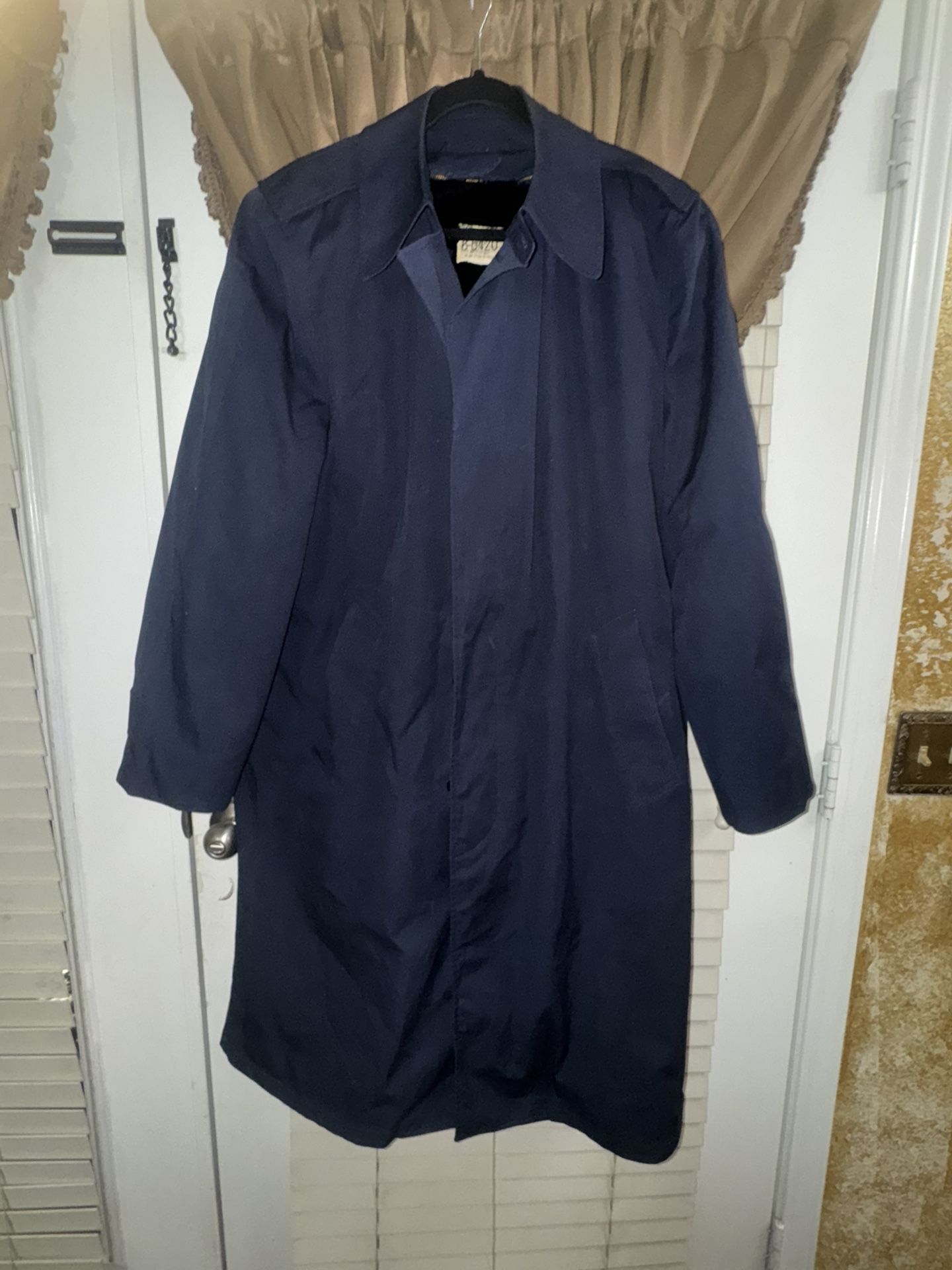 Men’s Blue Raincoat