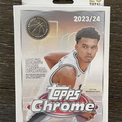 2023-24 Topps Chrome Basketball Trading Cards Hanger Pack