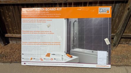 Schluter KERDI-BOARD-KIT Waterproof Shower Wall Kit