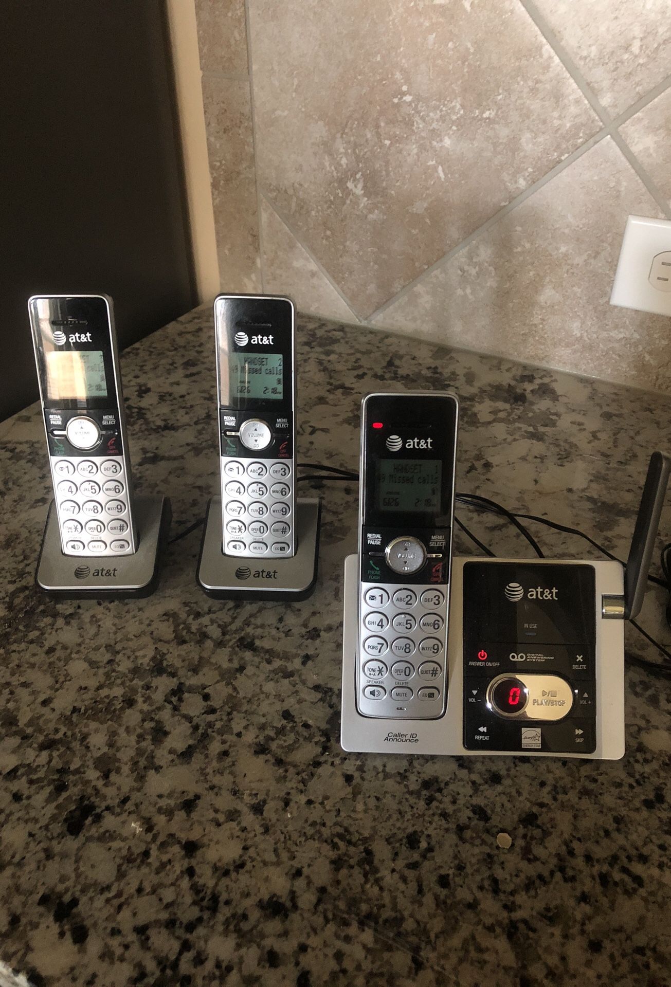 AT&T base phone with 2 cordless extensions. for Sale in Prosper, TX ...