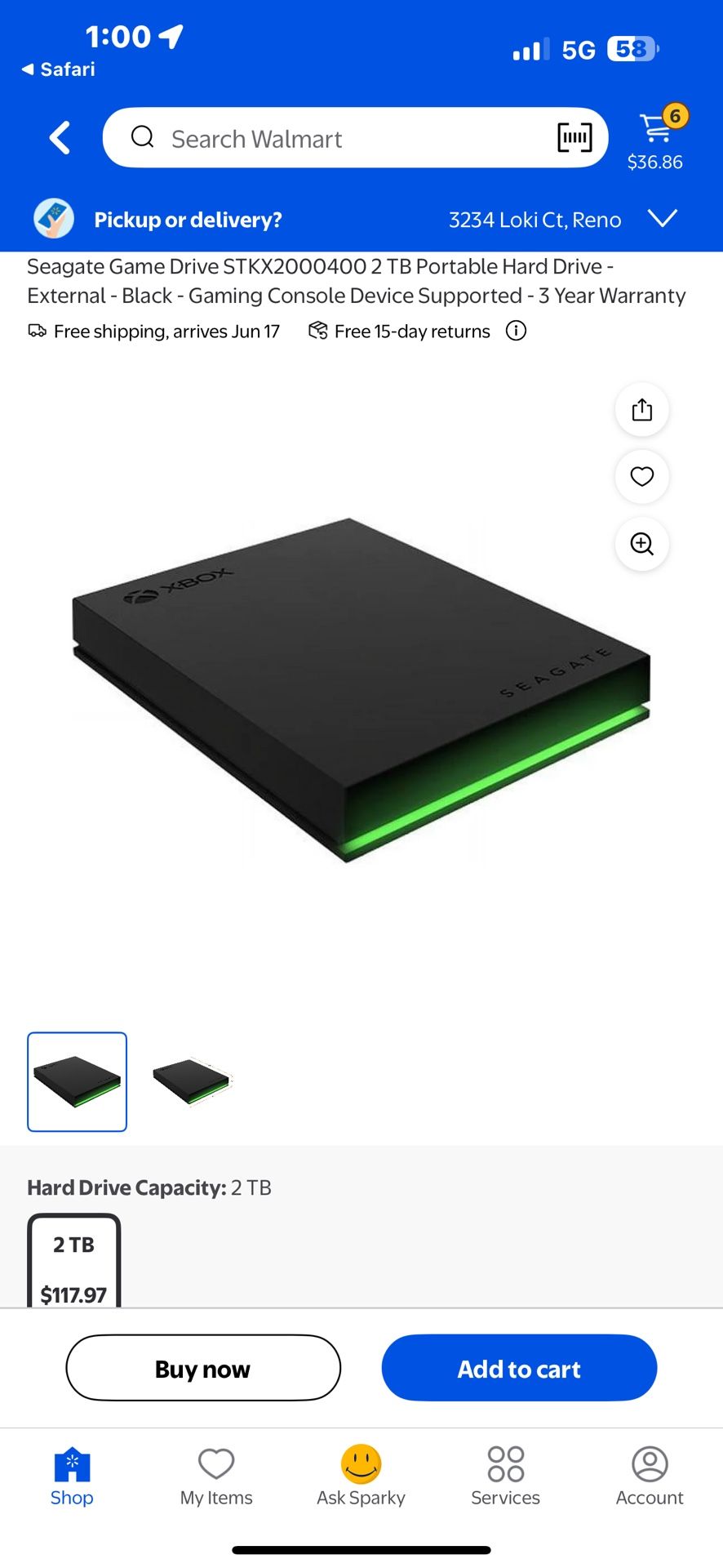 Seagate Xbox Storage Device, 2 TB