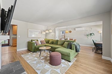 What A Room Green Velvet Sectional Sofa