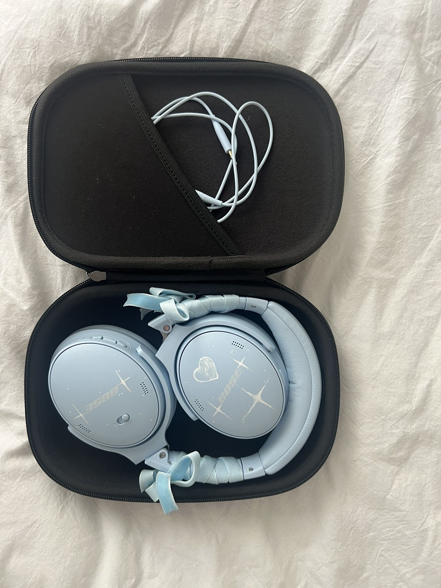 Bose Quiet Comfort Headphones Baby Blue Custom