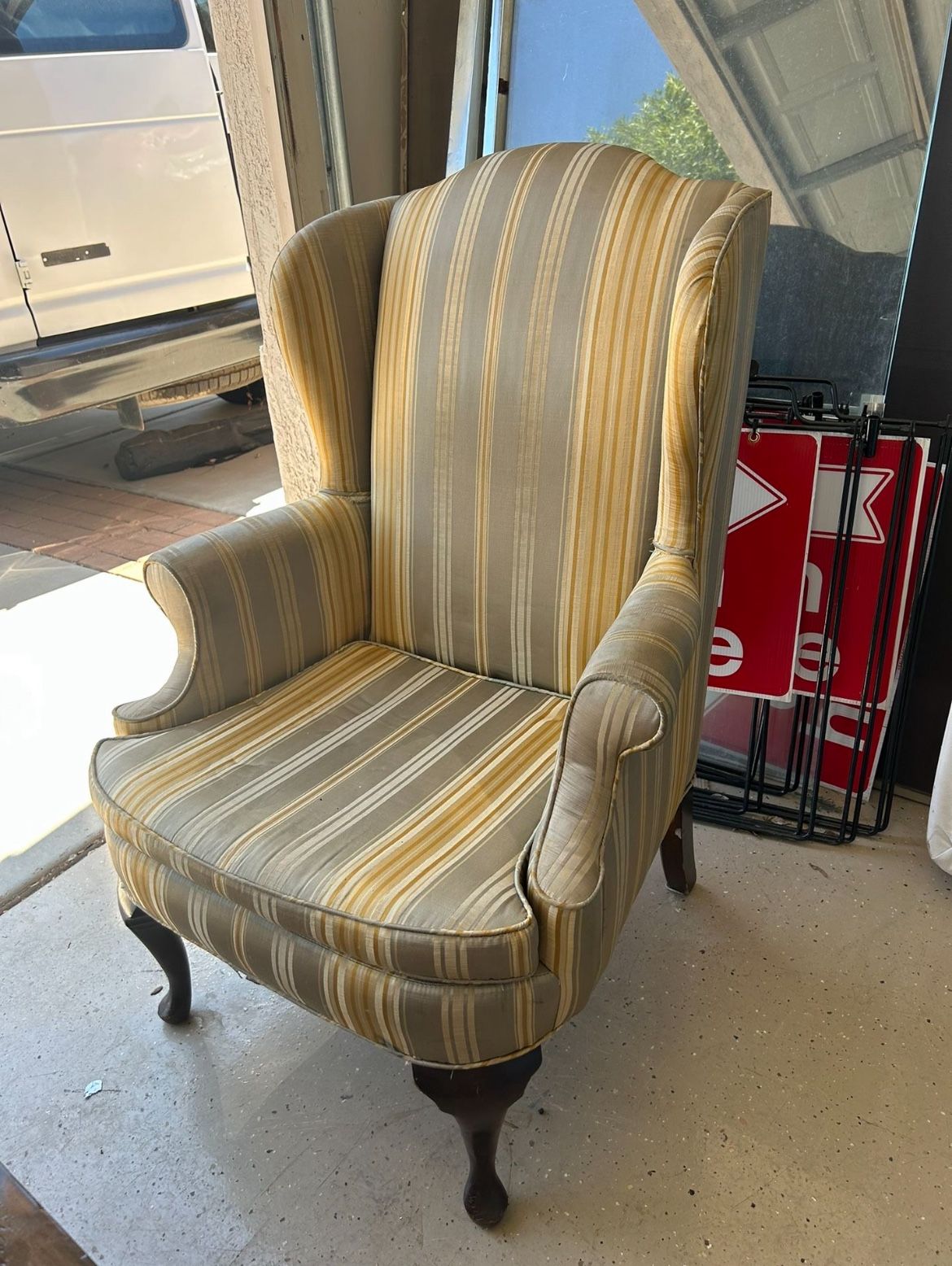 Beautiful vintage wingback chair