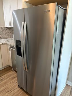 Whirlpool Stainless Steel Refrigerator Like New