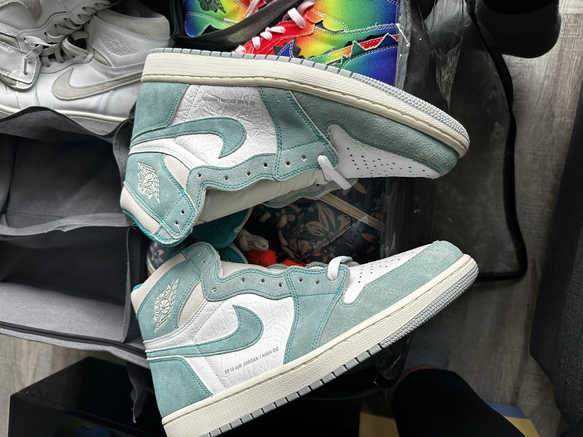 Jordan 1 High Turbo Green Sz 12 New No Box