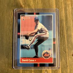1988 Donruss David Cone Error Card 