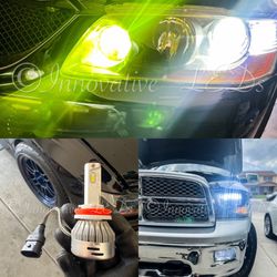 Led Headlights Size 9007 Luces 6000k Bright Glacier White