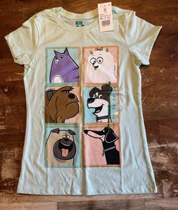 NEW Secret Life of Pets Girls T-Shirt – Size M 7/8 – NWT – 2 Available