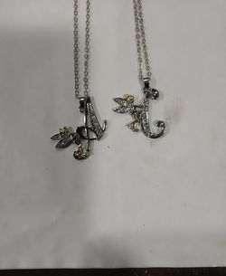 Iced Blinged Out Diamond Initial Pendants and Chains