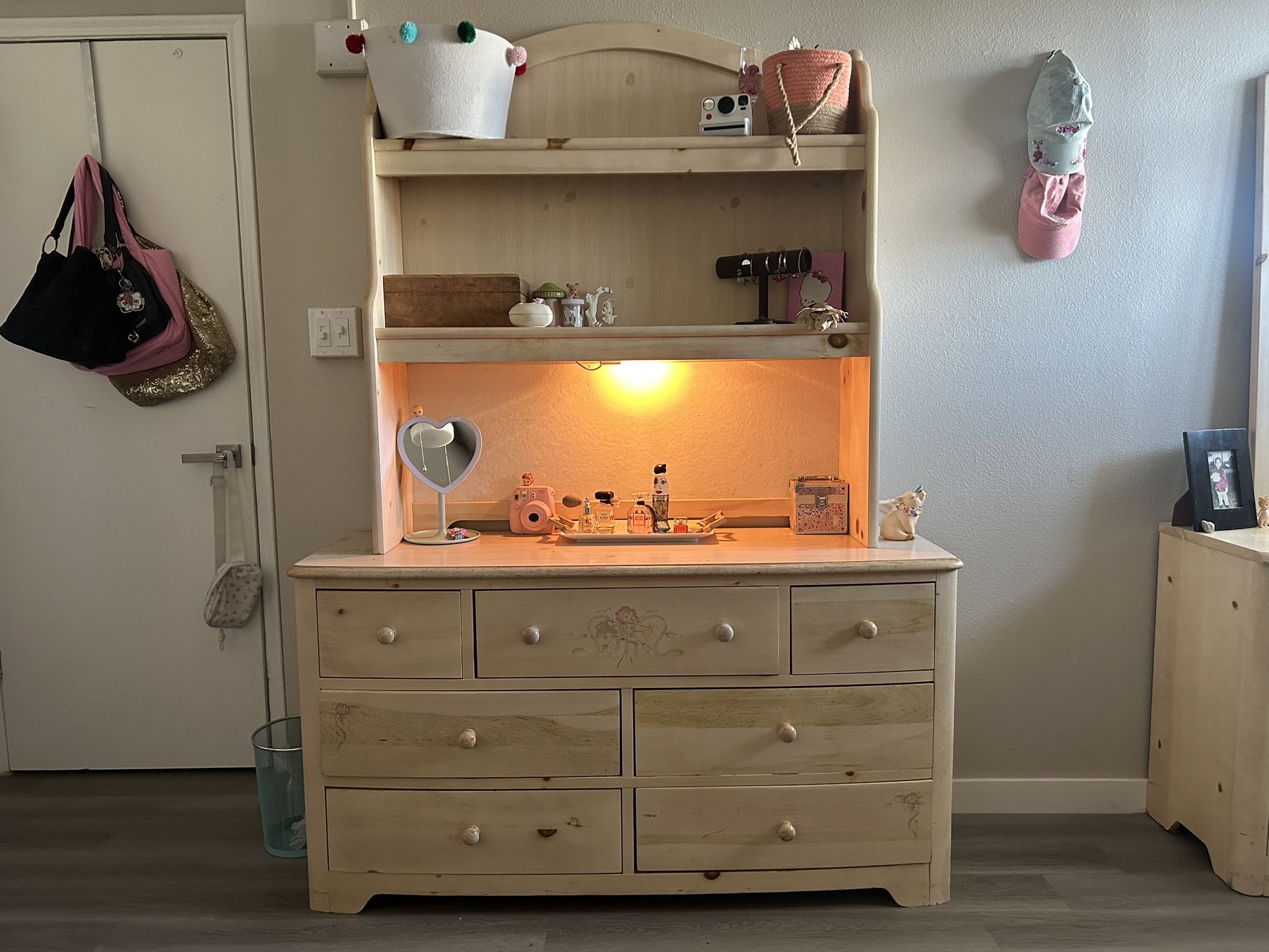 Bedroom Set Dresser Drawer dresser Dressing Table Vanity Shelf’s Shelves Nightstand
