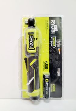 1/4" Ratchet Kit. Still in its original packaging. This little tool is super handy for light-duty jobs and the battery even charge