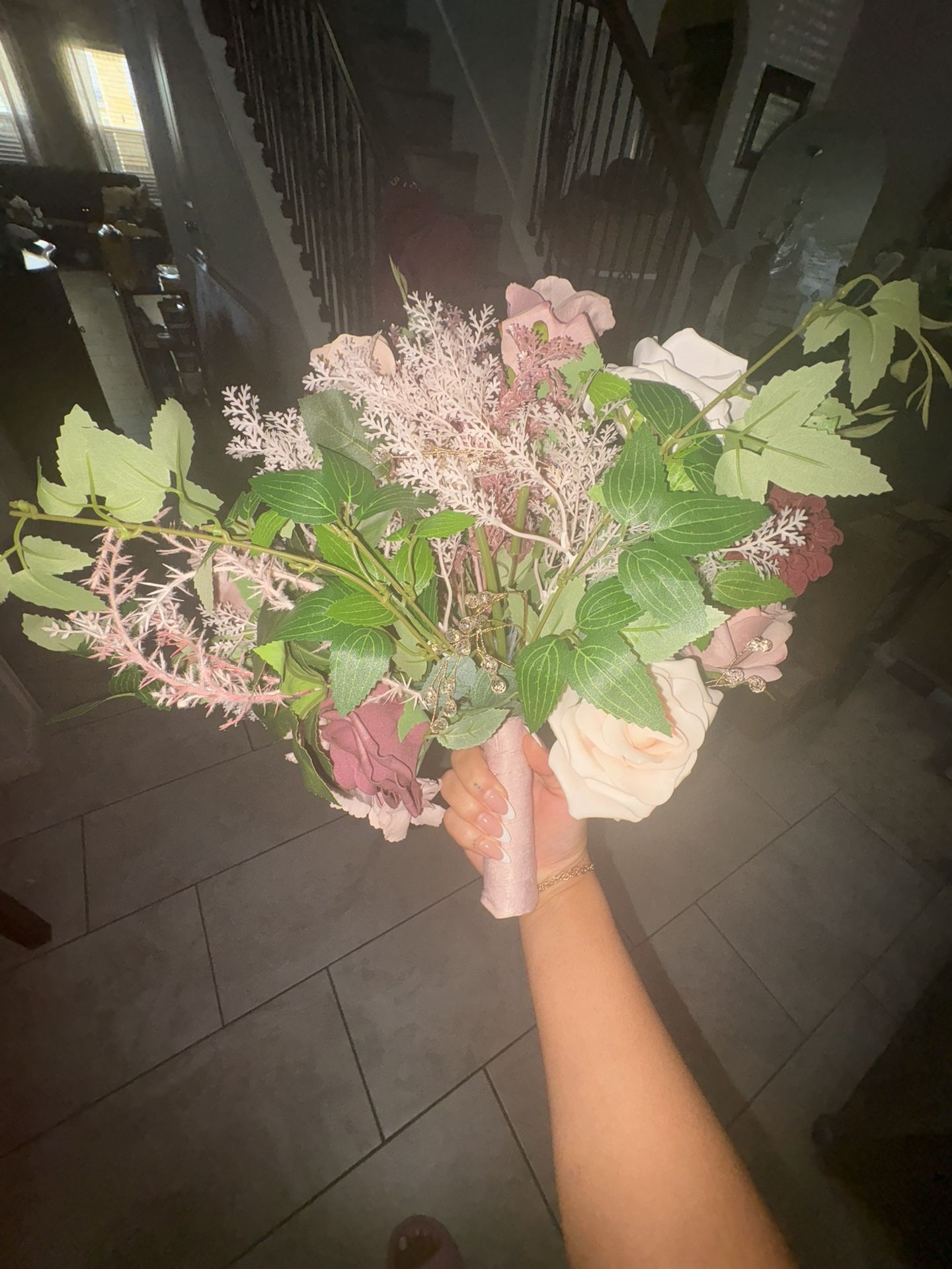 Ling’s Moments Dusty Rose Wedding Bouquet