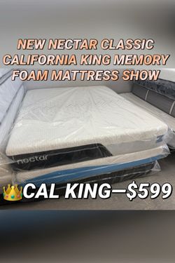 NEW NECTAR CLASSIC CALIFORNIA KING MEMORY FOAM MATTRESS