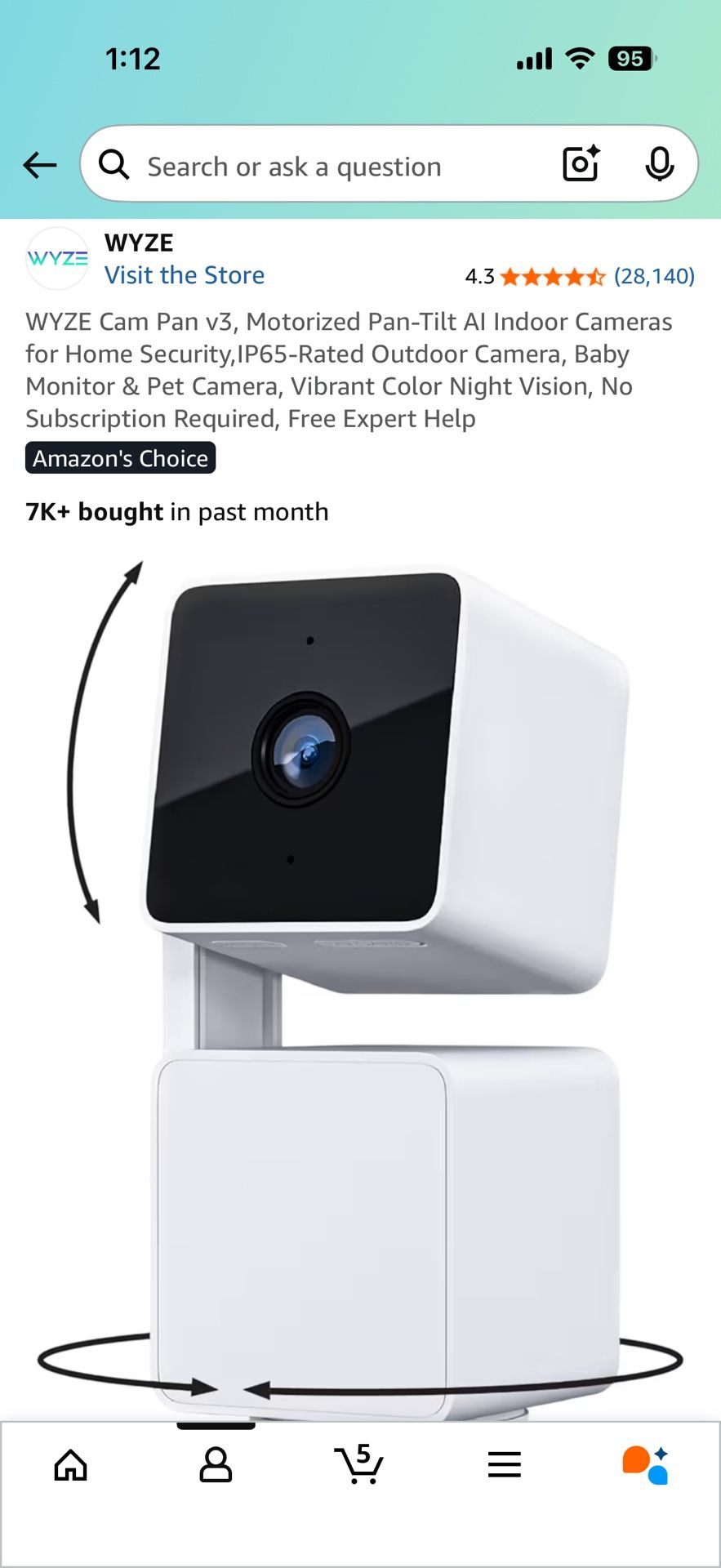 *new* WYZE Cam Pan v3