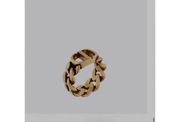 Dior Gold-Tone Chain Link Ring