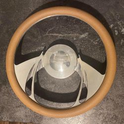 Budnik Steering Wheel Billet And Leather Very Nice Used Condition