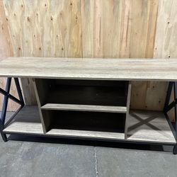 TV Stand for 65 inch TV Console Table with Storage Shelves Cabinet, 55" Wood Entertainment Center
