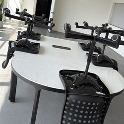 Conference table with 8 chairs