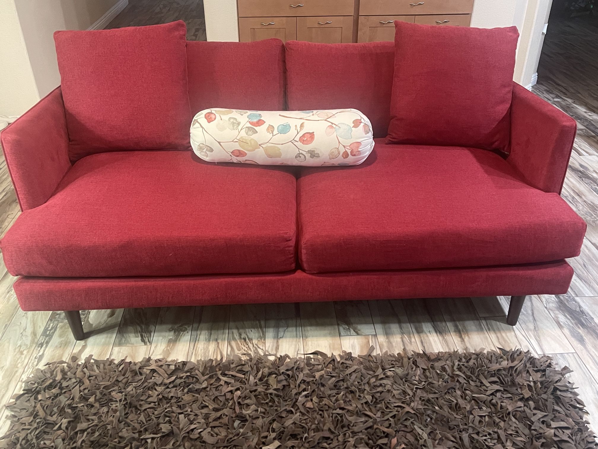 Deep Red Sofa