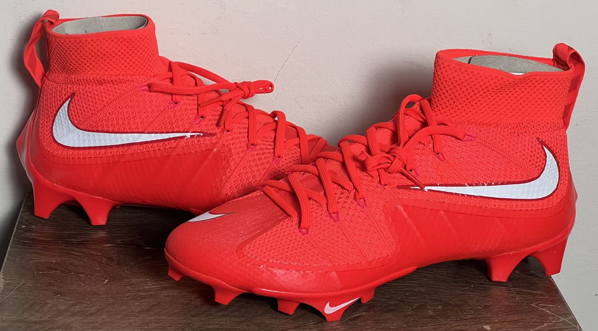 Nike Vapor Edge 360 Untouchable Mid Cleat Bright Crimson | Size 13 | FQ0235-600