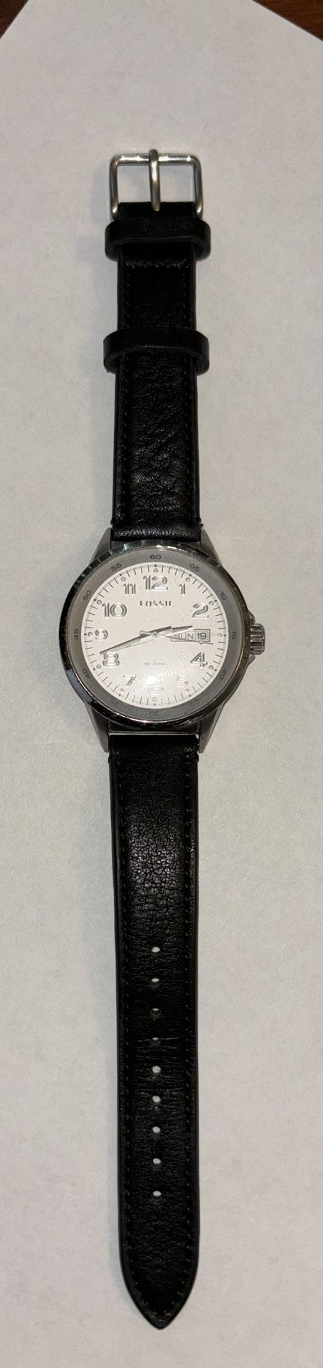 Fossil Women’s Watch AM 4337 Stainless Steel New Battery Leather straps 10 ATM