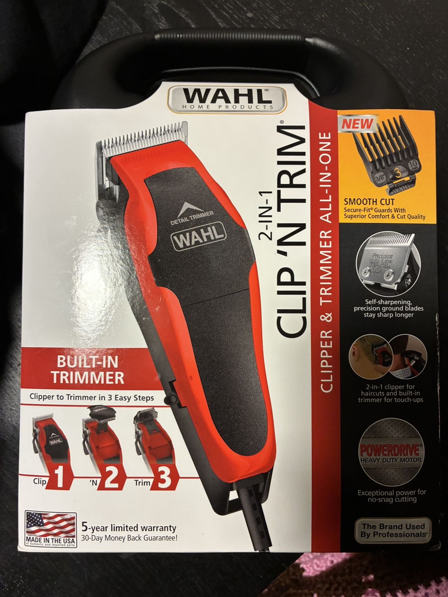 HT Beard Straightener & Wahl 2 In 1 Clip N Trim