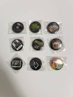 Music Pin Back Buttons 