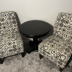 Decorative chairs and table