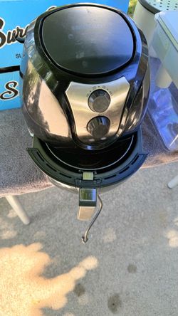 Power AirFryer XL / Emerald Air Fryer – Black & Stainless Steel – Good Condition