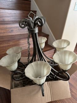 Rustic hanging chandelier 