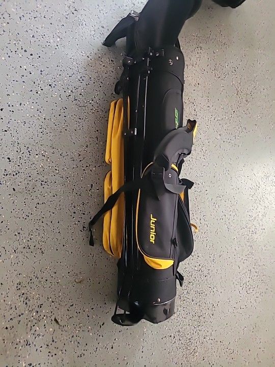 Stix Junior Bag Black Yellow Golf
