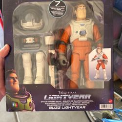 Disney Pixar Buzz Lightyear Action Figure Doll Mattel New In Box