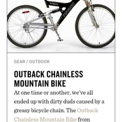 26 In Chainless Bike