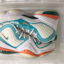 Nike Air Penny 5 Miami Dolphins New Size 13