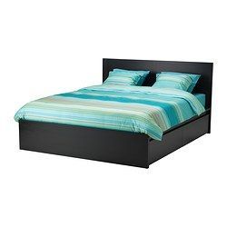 Full MALM ikea bed frame with storage drawers