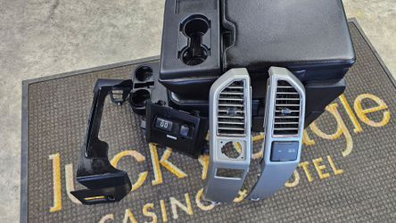 2015-2022 Ford F150,F250,F350,F450Black Leather Jump Seat Assembly