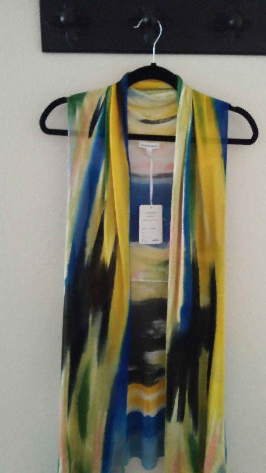 "Adore"Hand Painted Vest - Size L