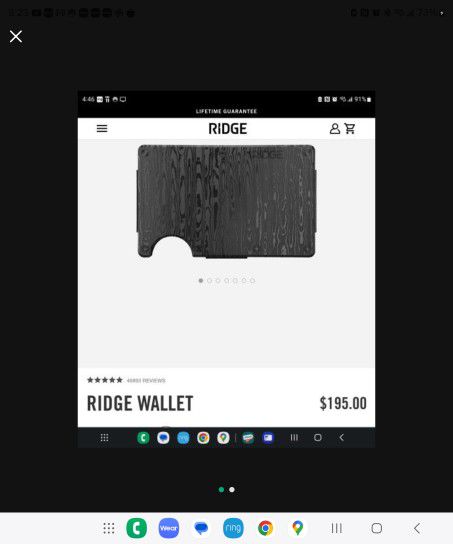 New Ridge Wallet (( Top Of The Line Model)) ( BLACK DAMACUS)