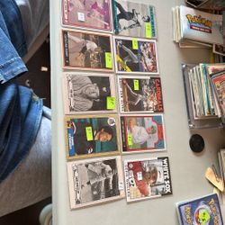 ASSORTED BASEBALL CARDS  From $6 To $8
