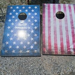 American Flag Cornhole 
