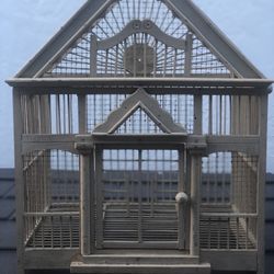 Wood Bird Cage