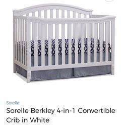 Sorelle Berkeley 4in1 Convertible Crib In White
