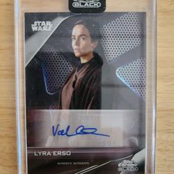 2023 Topps Star Wars Chrome Black Valene Kane as Lyra Erso Autograph 