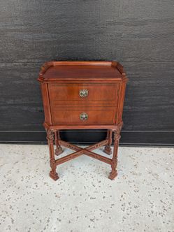 Vintage Mahogany Nightstand Side Table Cabinet